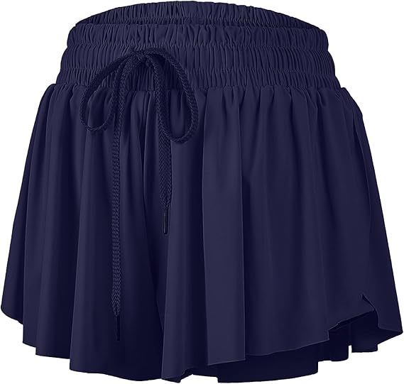 Flowy Athletic Shorts for Women Gym Yoga Workout Running Short Pants Tennis Skort Skirt Cute Clothes Casual Summer