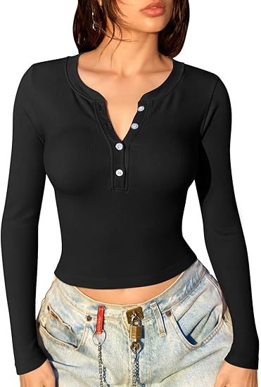 Women Crop Tops Yoga Shirts Seamless Long Sleeve Top Fashion Basic Tee