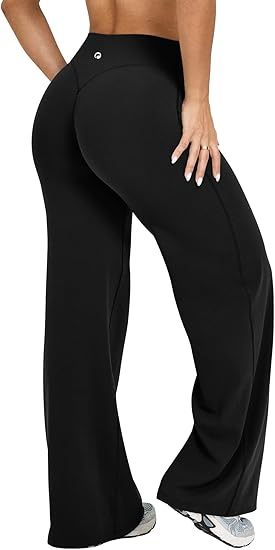 Yoga Pants Women High Waist Stretch Casual Soft Straight Leg Bottoms