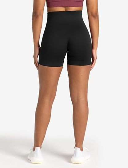  2 Piece Shorts Butt Lifting High Waist Tummy Control Yoga Athletic Workout Shorts