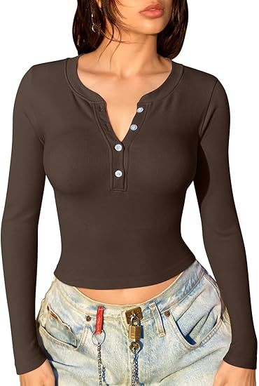 Women Crop Tops Yoga Shirts Seamless Long Sleeve Top Fashion Basic Tee