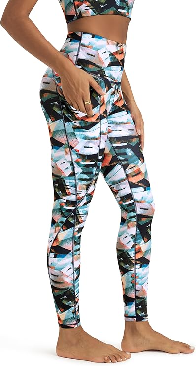 Leggings with Pockets for Women Tummy Control High Waisted Yoga Pants Women Compression Workout Leggings