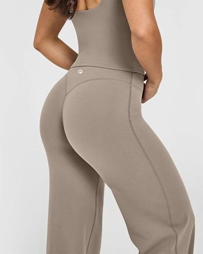 Yoga Pants Women High Waist Stretch Casual Soft Straight Leg Bottoms