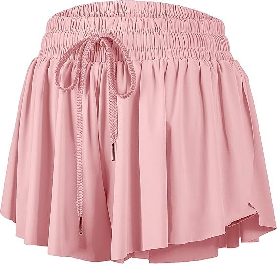 Flowy Athletic Shorts for Women Gym Yoga Workout Running Short Pants Tennis Skort Skirt Cute Clothes Casual Summer