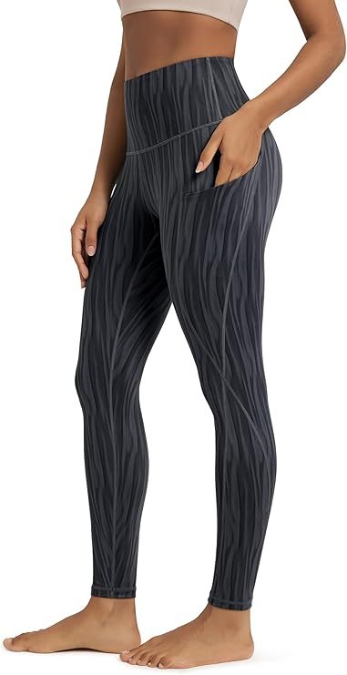 Leggings with Pockets for Women Tummy Control High Waisted Yoga Pants Women Compression Workout Leggings