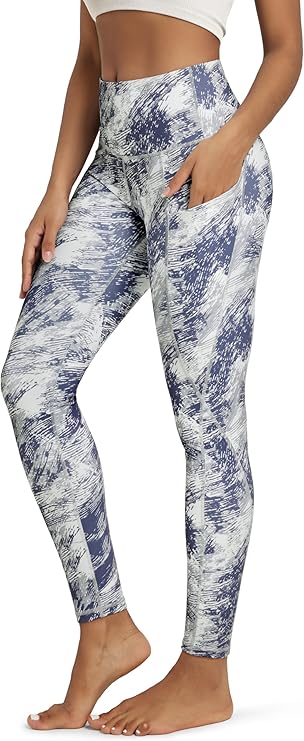 Leggings with Pockets for Women Tummy Control High Waisted Yoga Pants Women Compression Workout Leggings