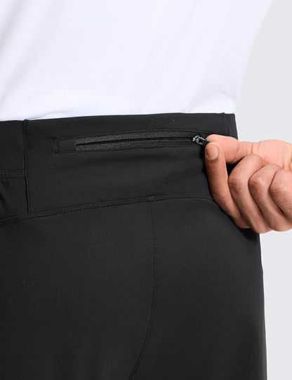 YOGA 4-Way Stretch Athletic Pants for Men 30" - Workout Lounge Casual Work Jogger with Zip Pocket