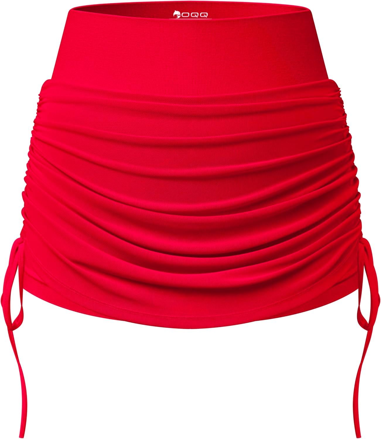  Women Tennis Skirts 2 in 1 Drawstring Mesh Ruched Athletic Skirts with Shorts High Waisted Gym Skort for Workout