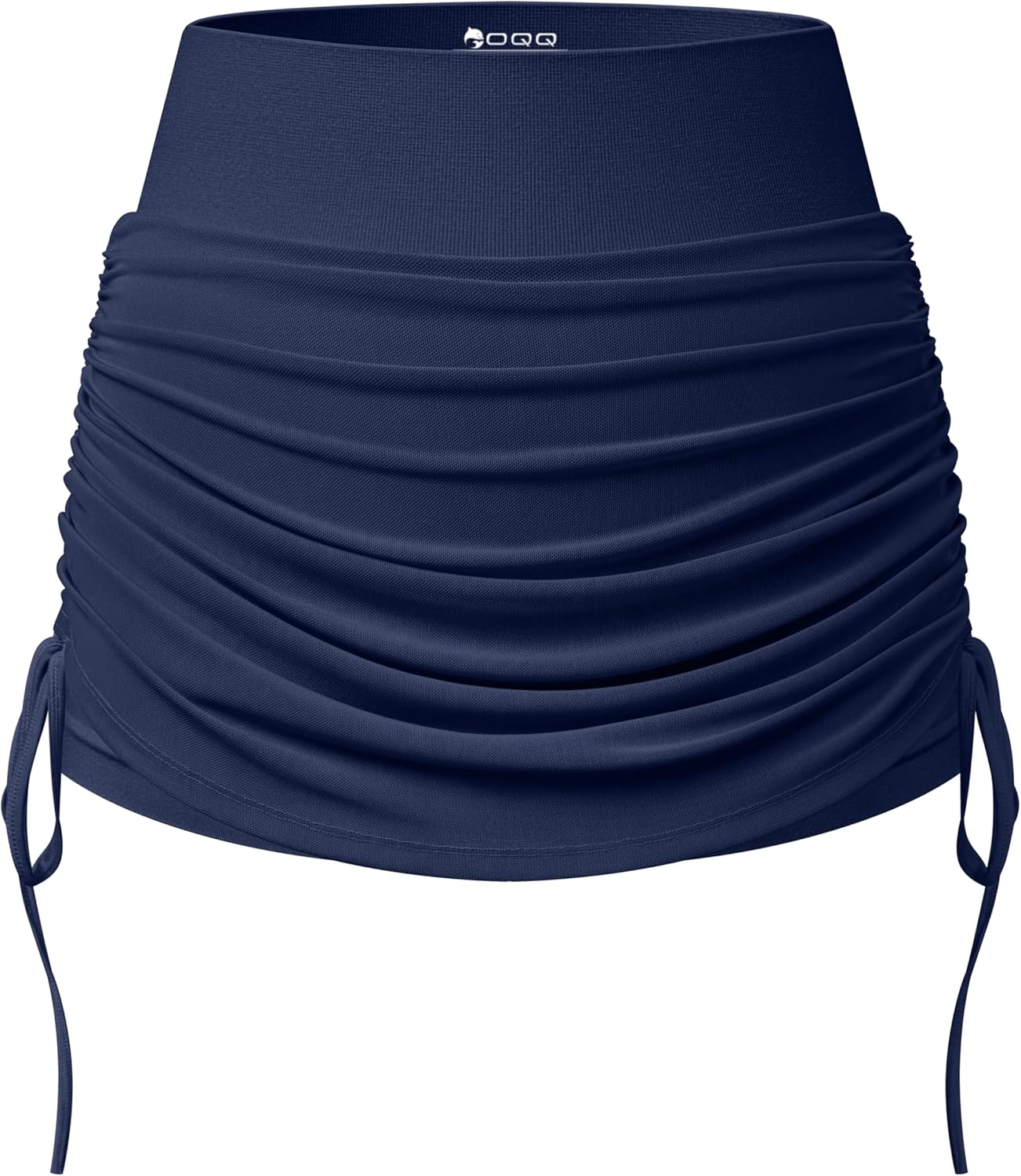  Women Tennis Skirts 2 in 1 Drawstring Mesh Ruched Athletic Skirts with Shorts High Waisted Gym Skort for Workout
