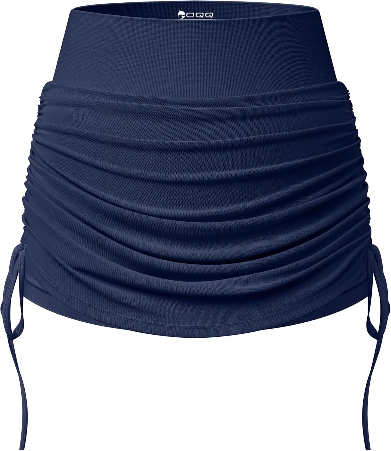  Women Tennis Skirts 2 in 1 Drawstring Mesh Ruched Athletic Skirts with Shorts High Waisted Gym Skort for Workout