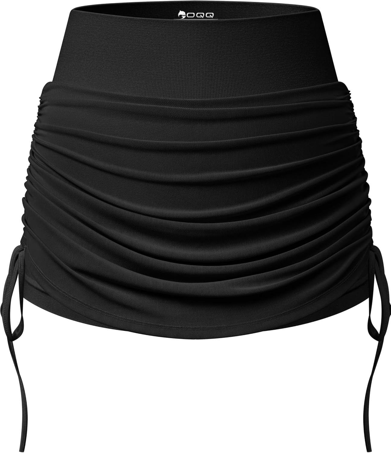 Women Tennis Skirts 2 in 1 Drawstring Mesh Ruched Athletic Skirts with Shorts High Waisted Gym Skort for Workout