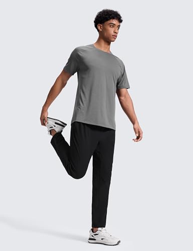 CRZ YOGA Mens Workout Daily Pants 30 inch - Quick Dry Sweat-Wicking Athletic Casual Lounge Joggers Trouser with Pockets