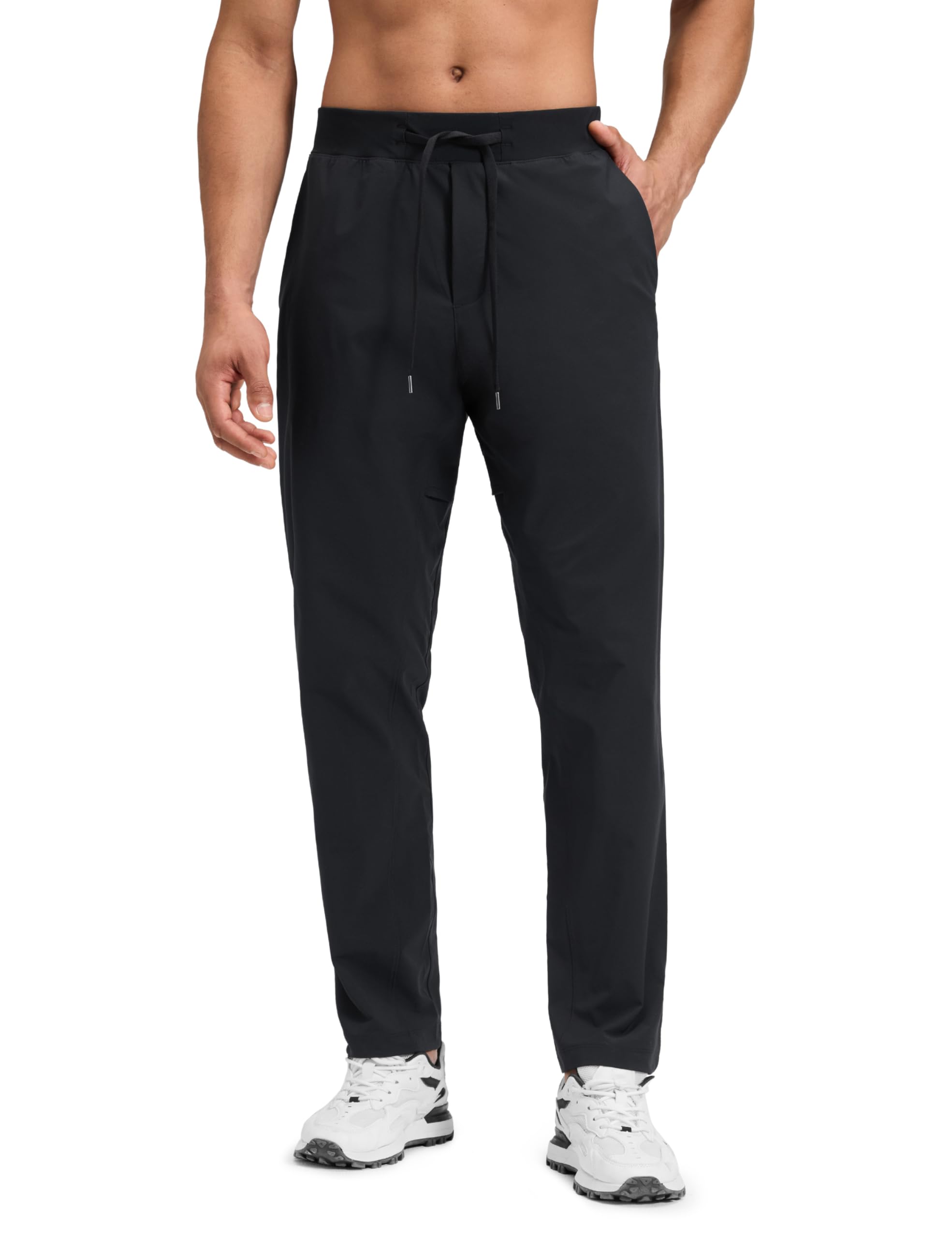 CRZ YOGA Mens Workout Daily Pants 30 inch - Quick Dry Sweat-Wicking Athletic Casual Lounge Joggers Trouser with Pockets