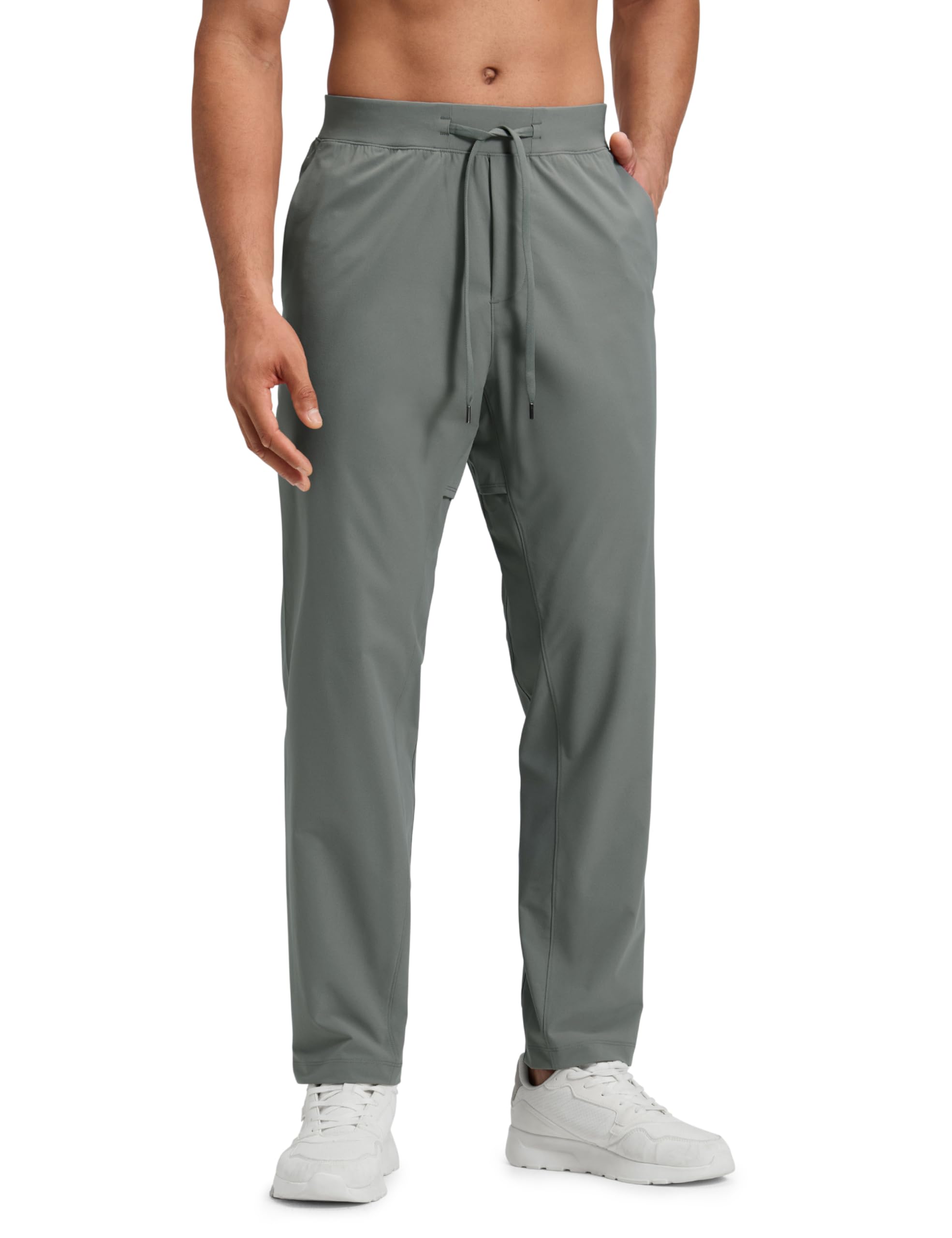 CRZ YOGA Mens Workout Daily Pants 30 inch - Quick Dry Sweat-Wicking Athletic Casual Lounge Joggers Trouser with Pockets