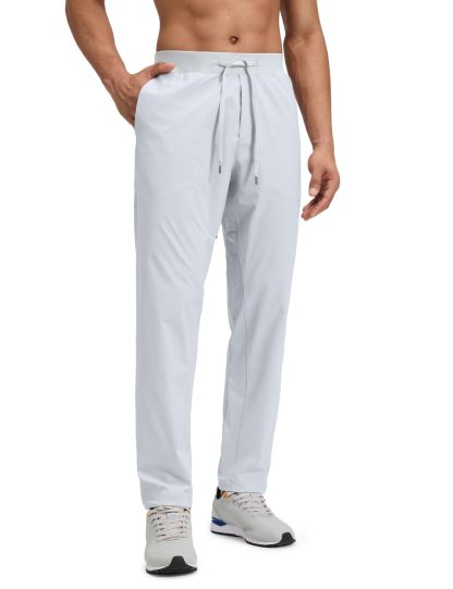 FOGFIRE Mens Joggers with Zipper Pockets - Lightweight Athletic Pants for Workout Running Gym Track Casual Wear