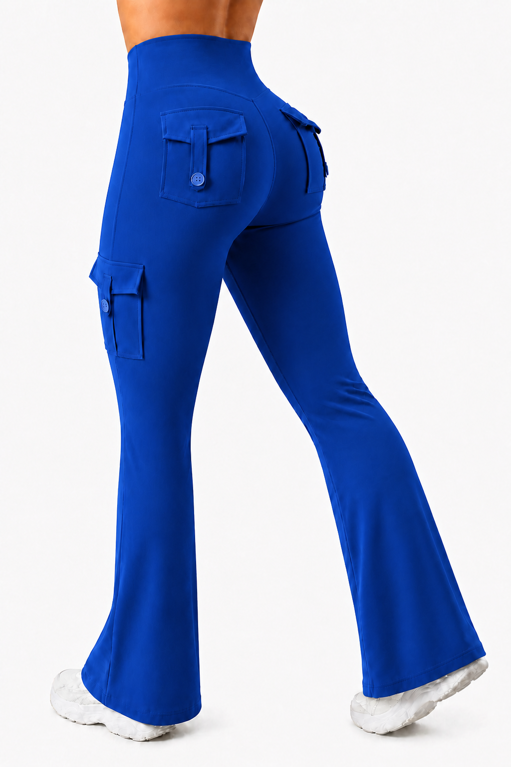 High-Waist Flare Yoga Leggings with Pockets