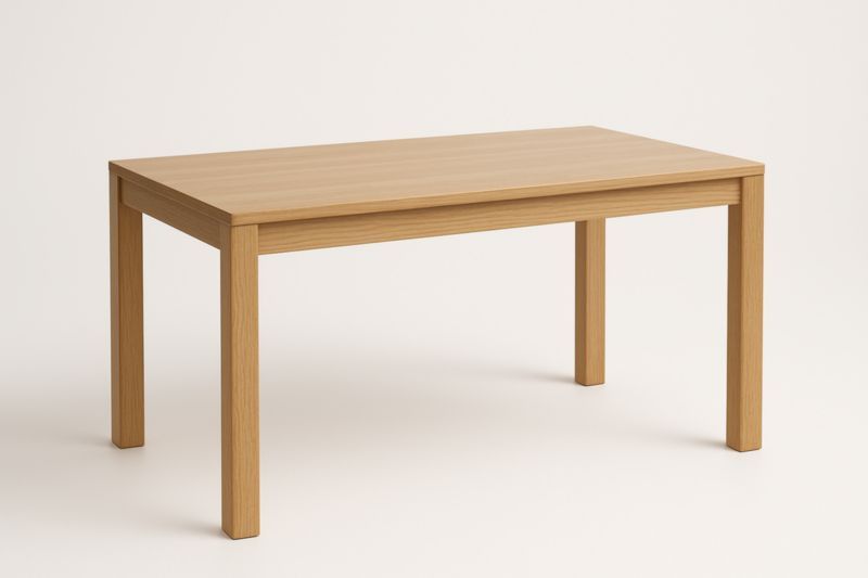Table rectangulaire en chêne 120x80x75 cm