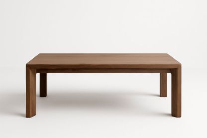 Table basse en bois noyer brun 120x60x40 cm