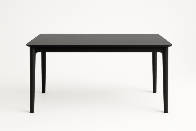 Table Rectangulaire Bois Noir 150x90x75cm