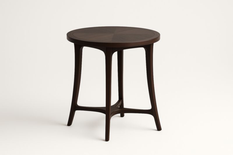 Table d'Appoint Ronde en Bois