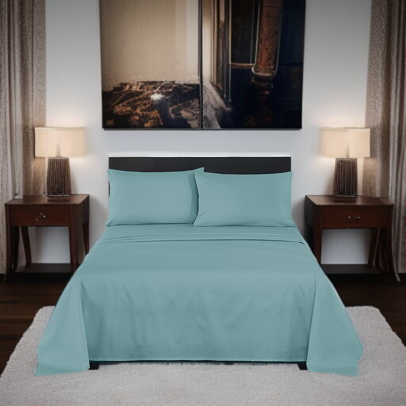 Customizable 4-piece bedding set in pure cotton fabric