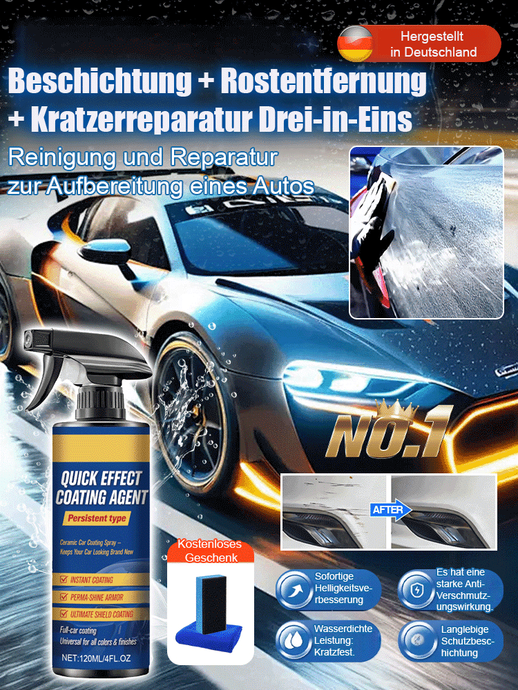 Nano-Beschichtungsmittel für Keramikbeschichtungen im Automobilbereich