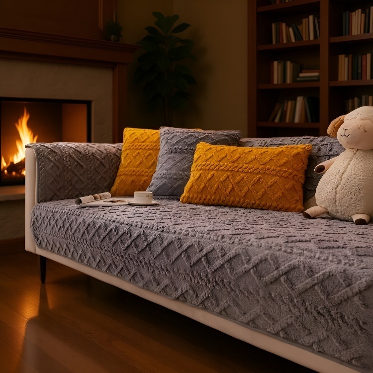 Warme Plüsch Sitzauflage für den Winter, rutschfest