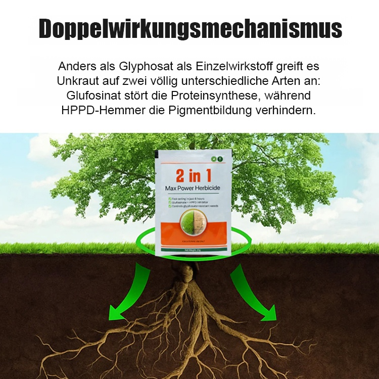 Zwei-in-Eins Hochwirksames Unkrautvernichtungsmittel