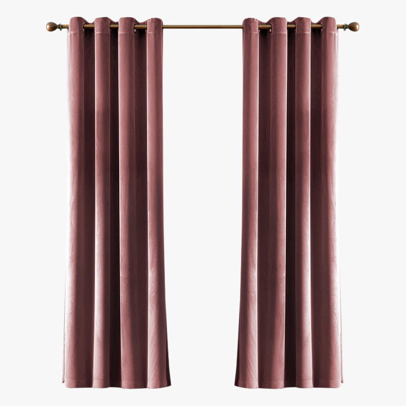 Dekorativer Verdunkelungsvorhang für Wohnzimmer, Einfarbig