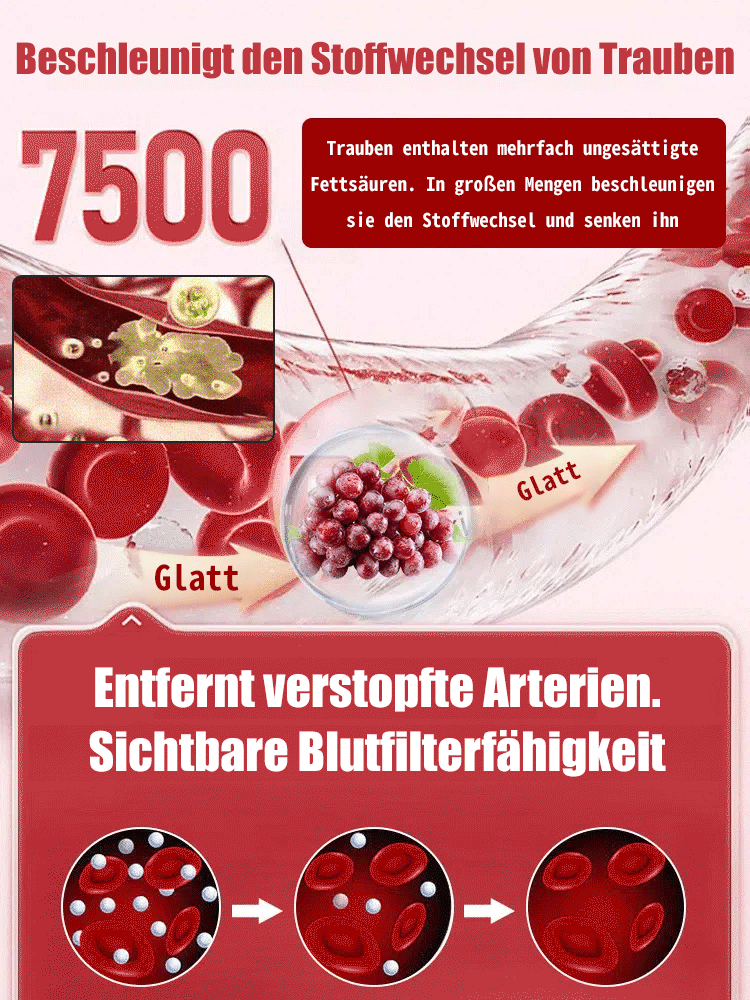 Queen Nina Traubenkerne mit Noten von hochwertigem Rotwein