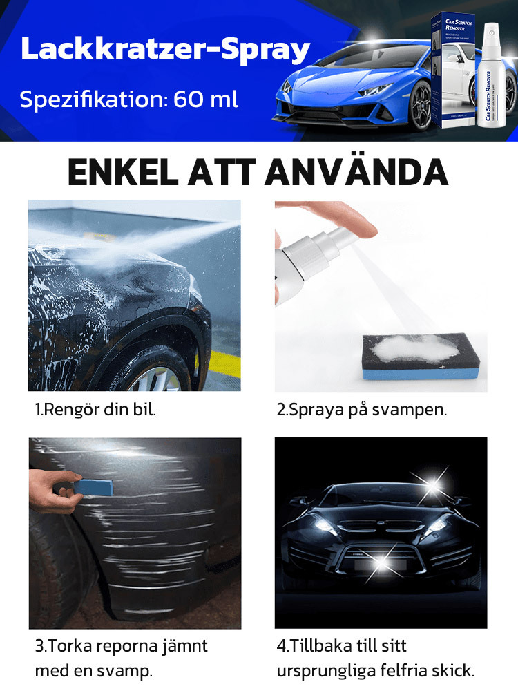 5 Sekunden Autokratzern-Reparaturpflege-Spray