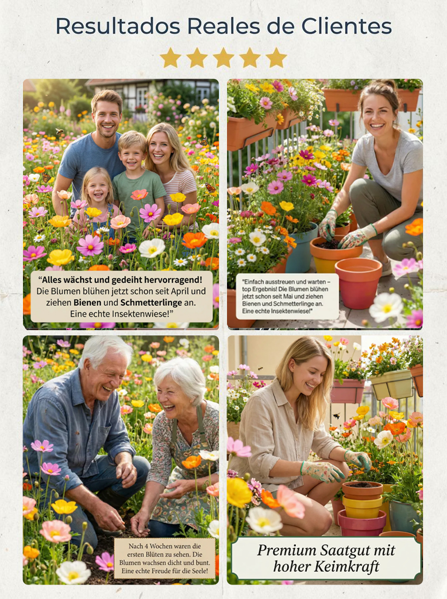 【Vier Jahreszeiten in voller Blüte】Blumenmeer-Samenmischung