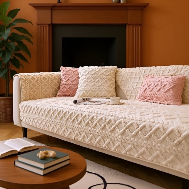 Warme Plüsch Sitzauflage für den Winter, rutschfest