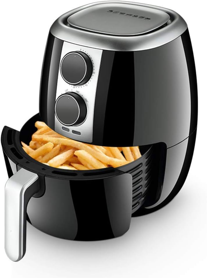 Digitale Heißluftfritteuse, Intelligenter, fettarmer, gesunder Kocher, Heißluftfritteuse, Fritteuse mit großer Kapazität, Keine Dämpfe, Keine Ölfritteuse, Miniofen, Pommes - Frites - Maschine,-Villaota
