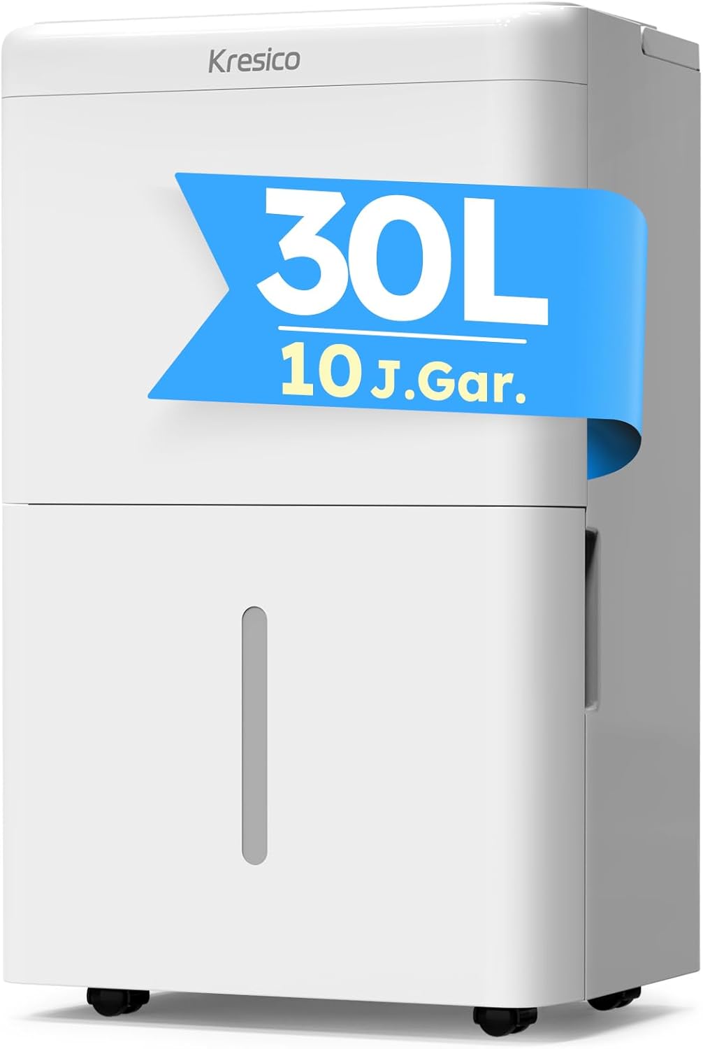 Luftentfeuchter elektrisch 30L, Entfeuchter elektrisch, Luftentfeuchter Keller für Räume bis zu 245m3 90m2, Raumentfeuchter elektrisch 40dB mit Ablaufschlauch, Filter, Timer, 10 J. Gar.-Villaota