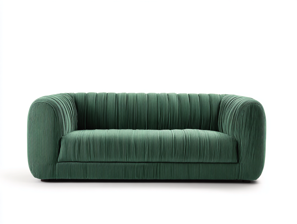 Sofa 3-Sitzer – Stoff – 210×95×85 cm – grün – für Wohnzimmer – modernes Design