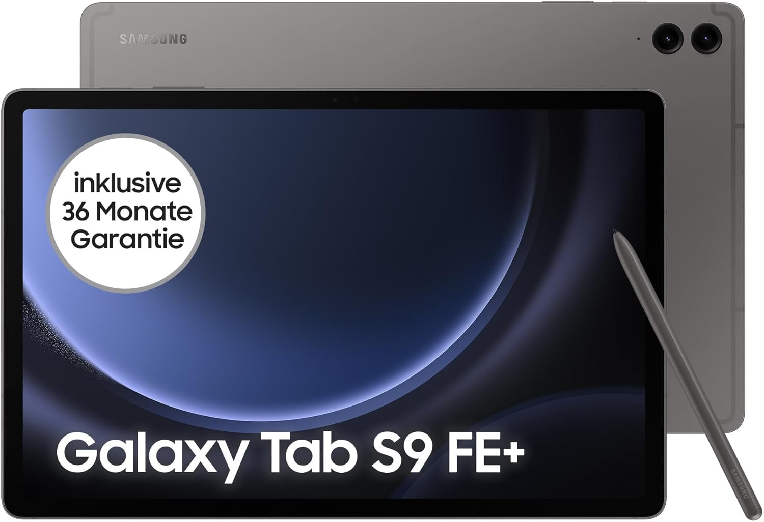 Samsung Galaxy Tab S9 FE Android - Tablet, 31,5 cm 12,4 Zoll Display, 128 GB Speicher, Mit Stift S Pen , Lange Akkulaufzeit, WiFi, Grau, Inkl. 36 Monate Herstellergarantie-Villaota
