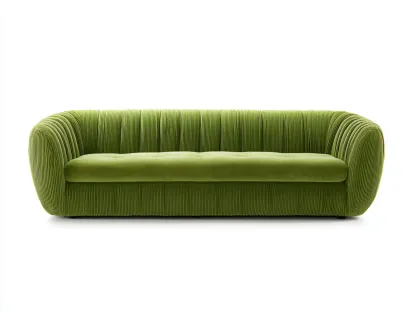 Dreisitzer Stoffsofa 215x92x78 cm – grün – geeignet für Wohnzimmer – modernes Design