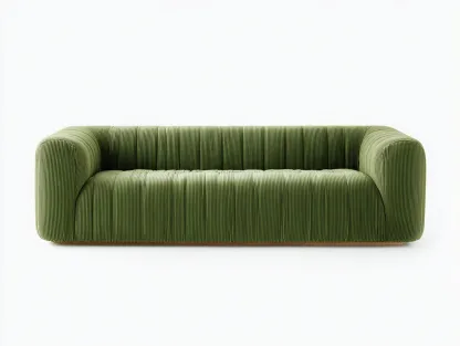 Sofa Dreisitzer Stoffsofa 220x95x70 cm – grün – geeignet für Wohnzimmer – modernes Design