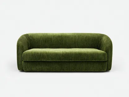 Sofa 3-Sitzer – Stoff – 210×92×80 cm – grün – für Wohnzimmer – modernes Design-Villaota