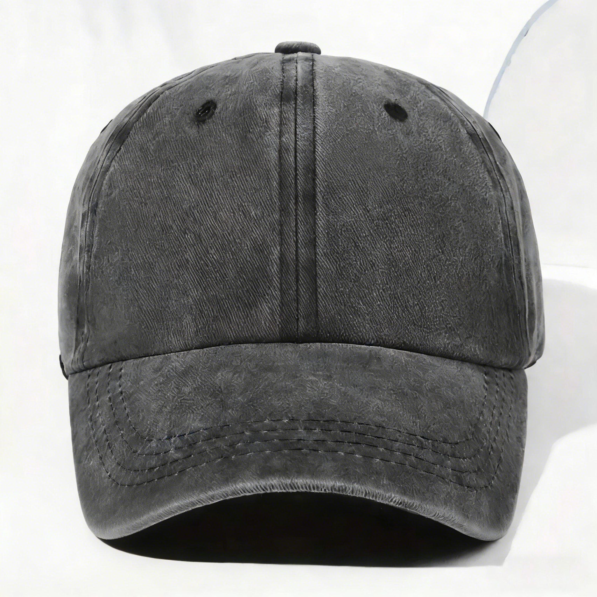 Casquette en Denim Délavé Personnalisée - Ce Papi Nous Appartient