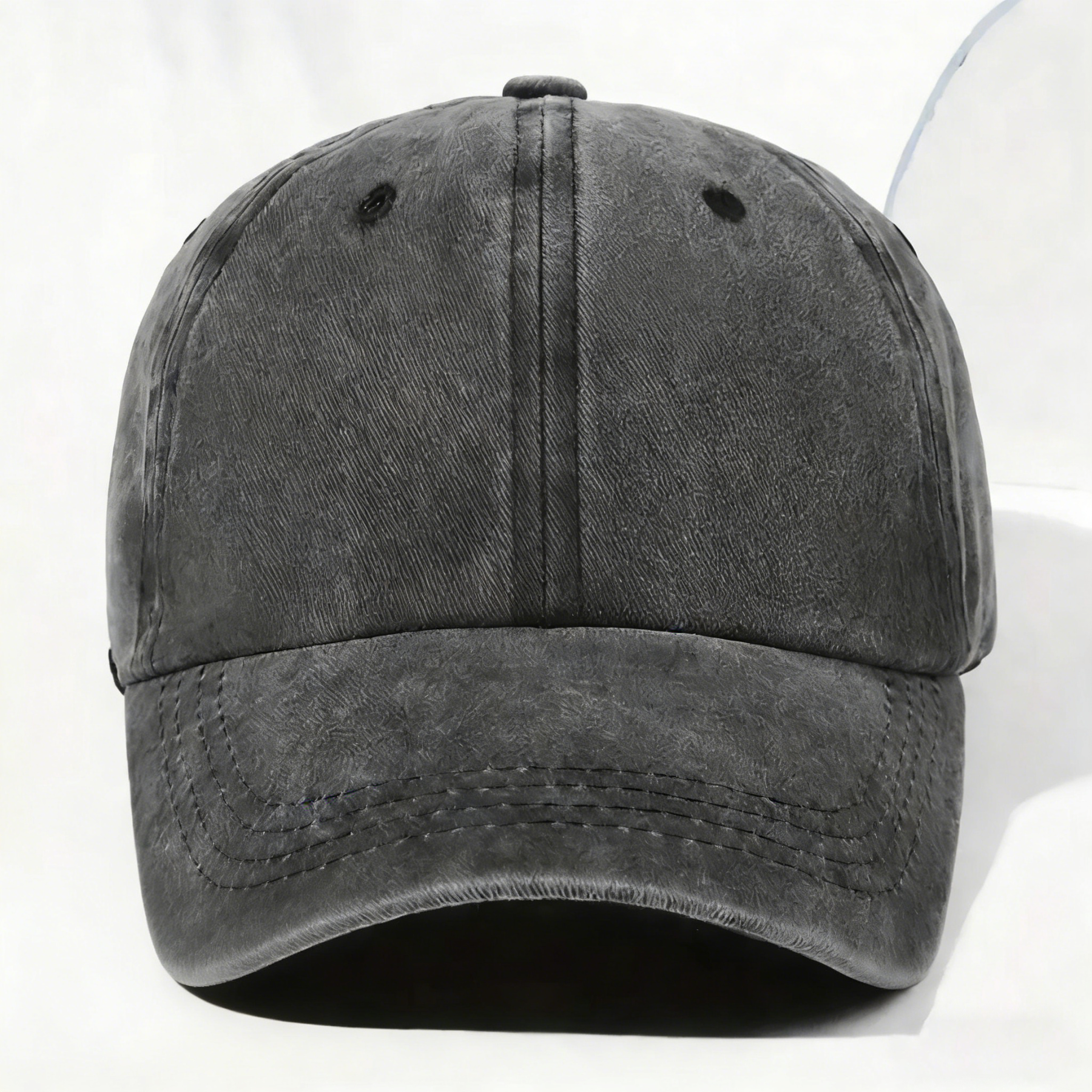 Casquette en Denim Délavé Personnalisée - Ce Papi Nous Appartient