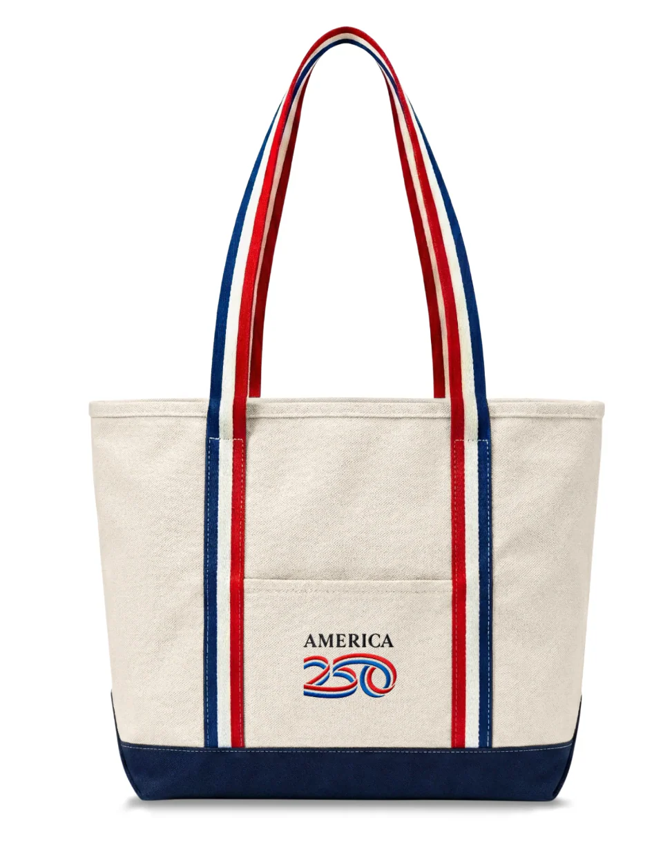 America 250th Anniversary Canvas Tote Bag 1776-2026 Patriotic Shoulder Bag