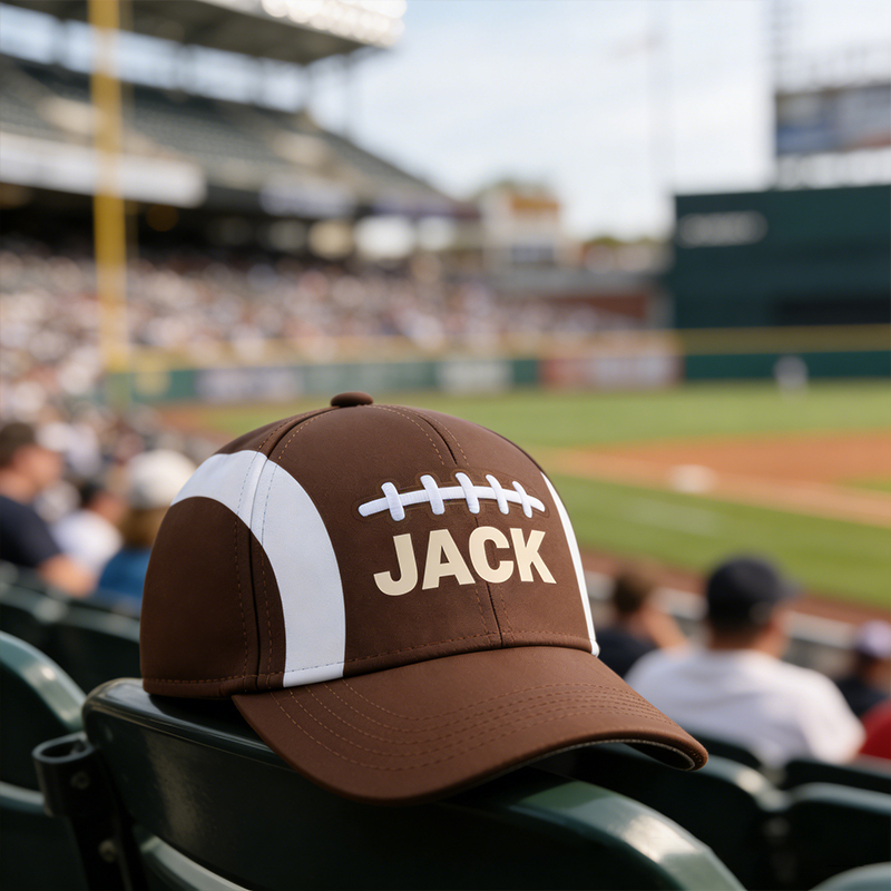 Personalized American Football Cap with Unique Custom Name Design