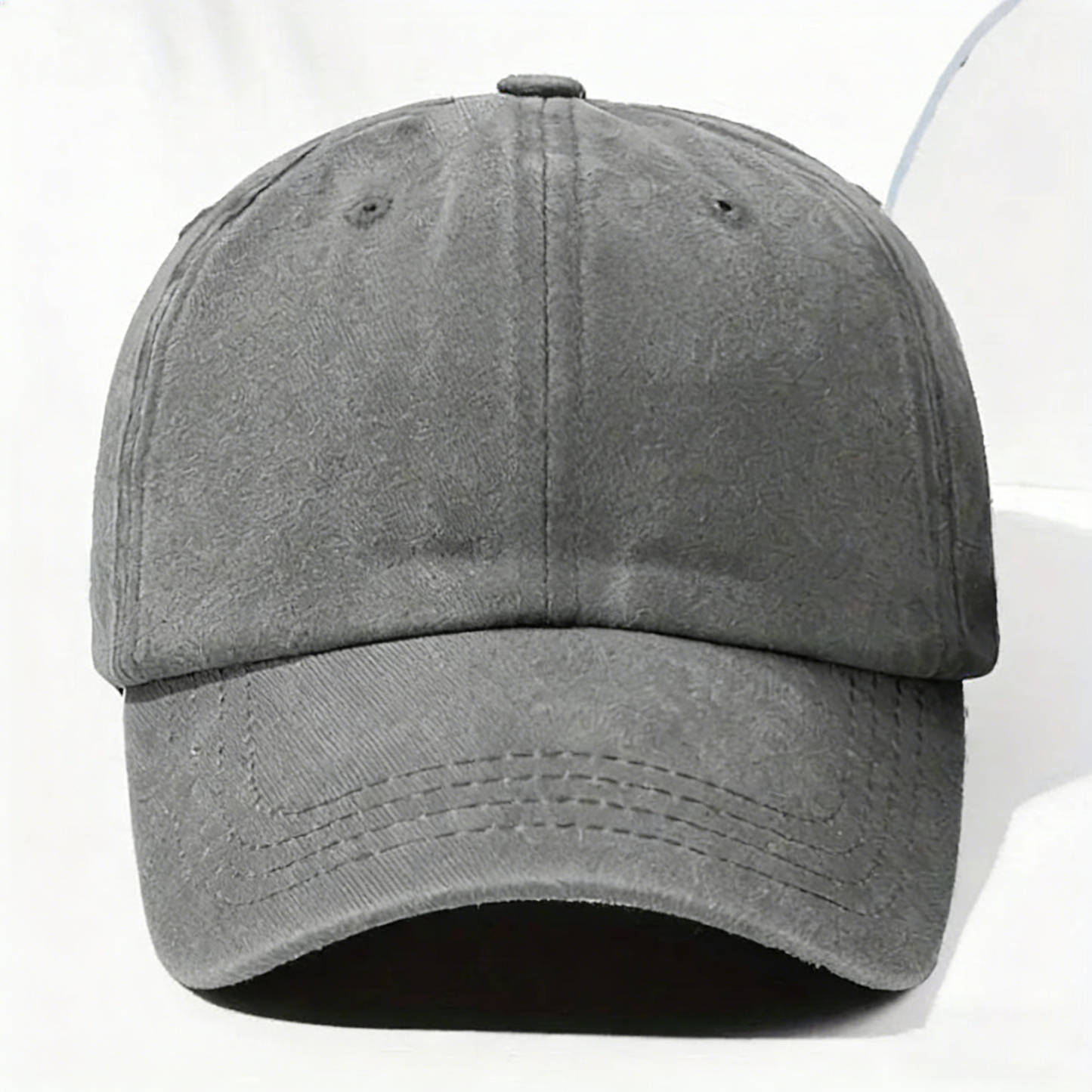 Casquette en Denim Délavé Personnalisée - Ce Papi Nous Appartient