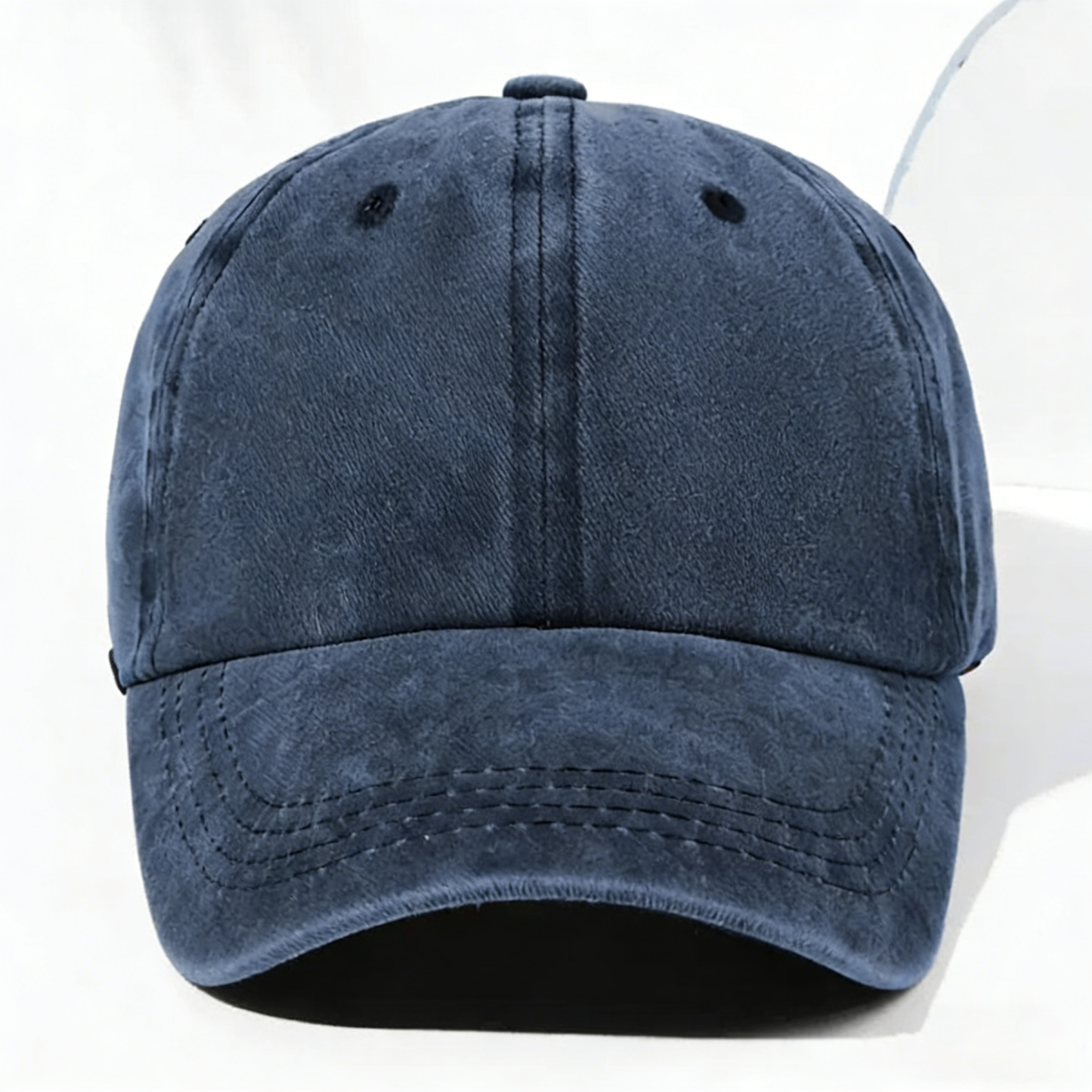Casquette en Denim Délavé Personnalisée - Ce Papi Nous Appartient