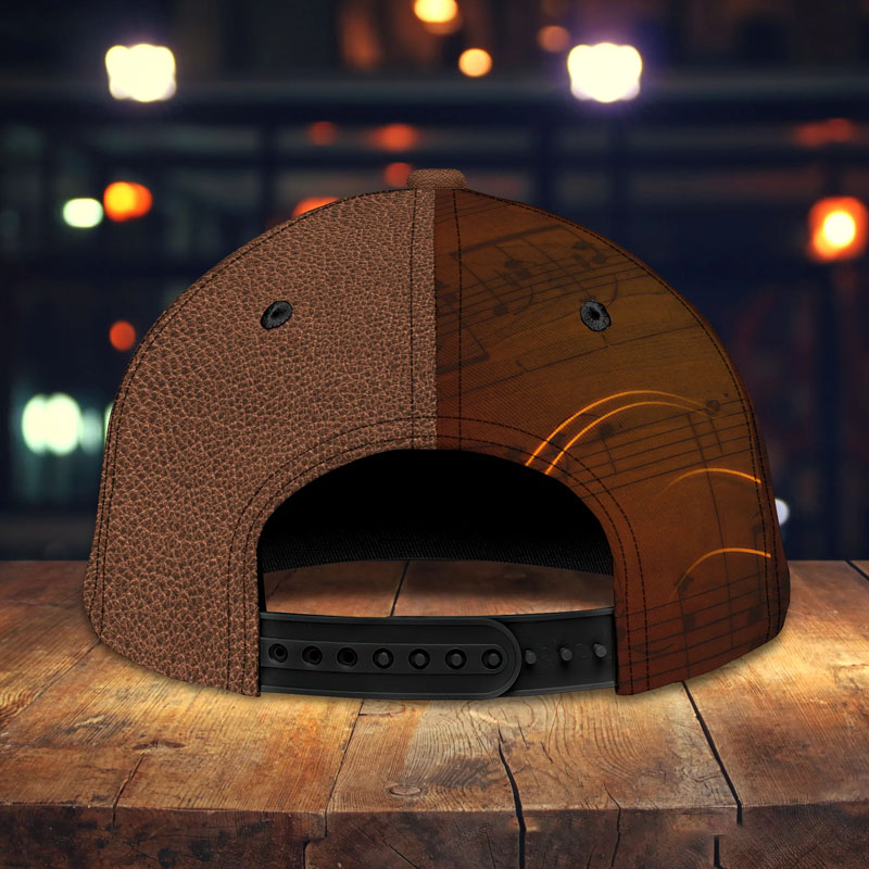 Personalized Name 3D Print Baseball Cap With Adjustable Snap for Music Lover Perfect Music Lovers Guitar Lovers Custom Gift Hat