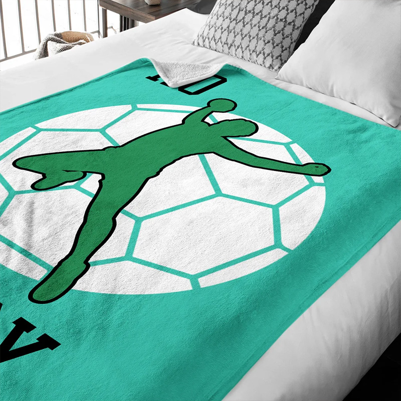 Personalized Handball Blanket Featuring Your Custom Name and Number Design