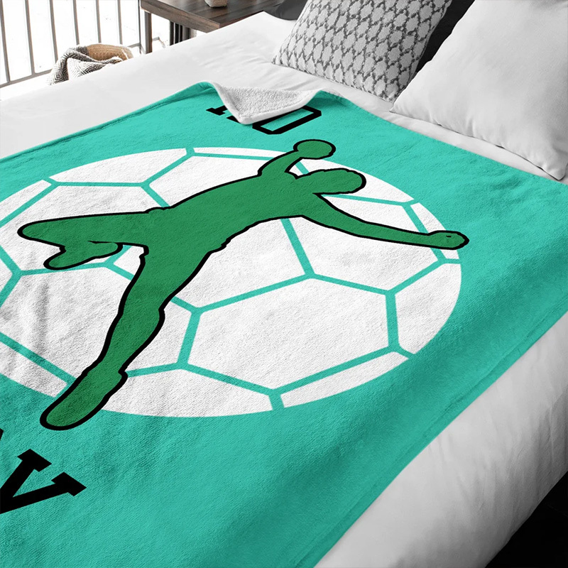 Personalized Handball Blanket Featuring Your Custom Name and Number Design