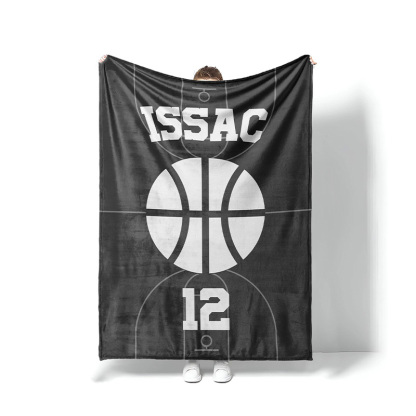 Personalized Athlete Blanket Customizable Name and Sport Graphic